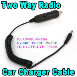 Svart Baofeng Bil Radio Laddare Kabel Två Sätt Walkie Talkie Adapter Kabel Uv 5r Uv5ra Uv5ra Plus Uv5rb
