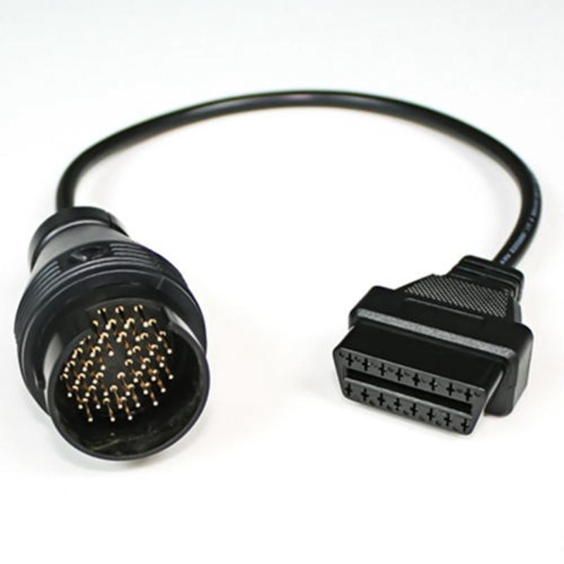 Hög Quanlity Connector Obd 2 För Mercedes För Benz 38pin Till 16pin Kvinna Obd2 Adapter Diagnostik