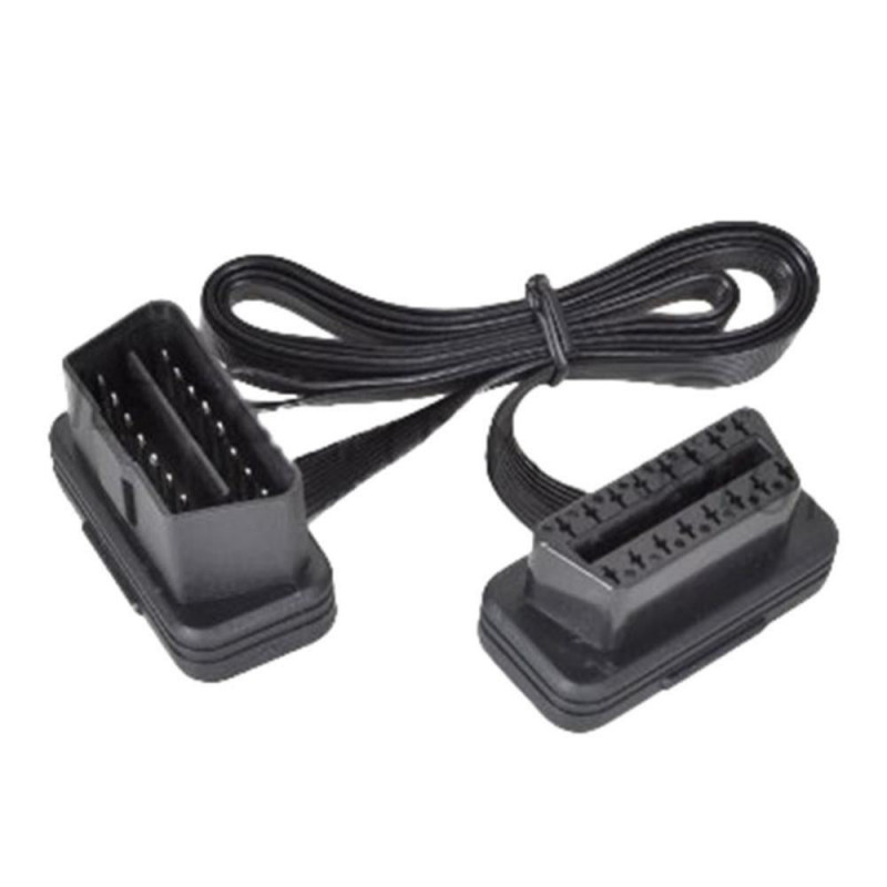 Flat Tunna Som Nudel Obd 2 Obdii Obd2 16pin Manlig Till Kvinna Elm327 Diagnostisk Förlängning Kabel