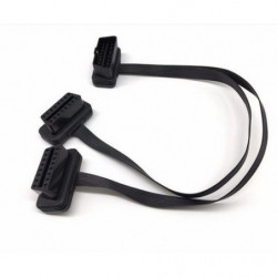 2 I 1 Obd Ii Obd 2 16 Stift Kabel Elm327 Manlig Till Kvinna Y Splitter Armbåge Förlängning Kabel
