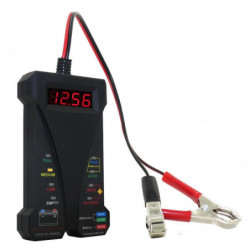 Motopower Svart 12v Smart Digital Batteri Testare Voltmeter Generator Analysator Med Lcd Och Led Visa