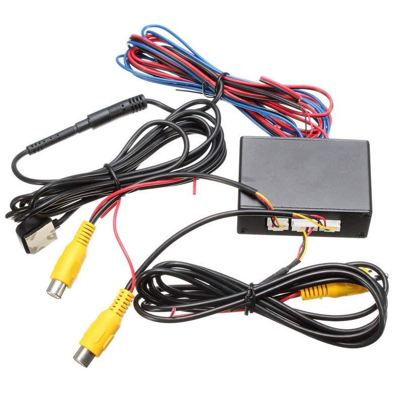 Intelligent Kontrollera Bil Kamera Video Switch Bil Video Automatisk Växla Ansluta Främre Eller Sida
