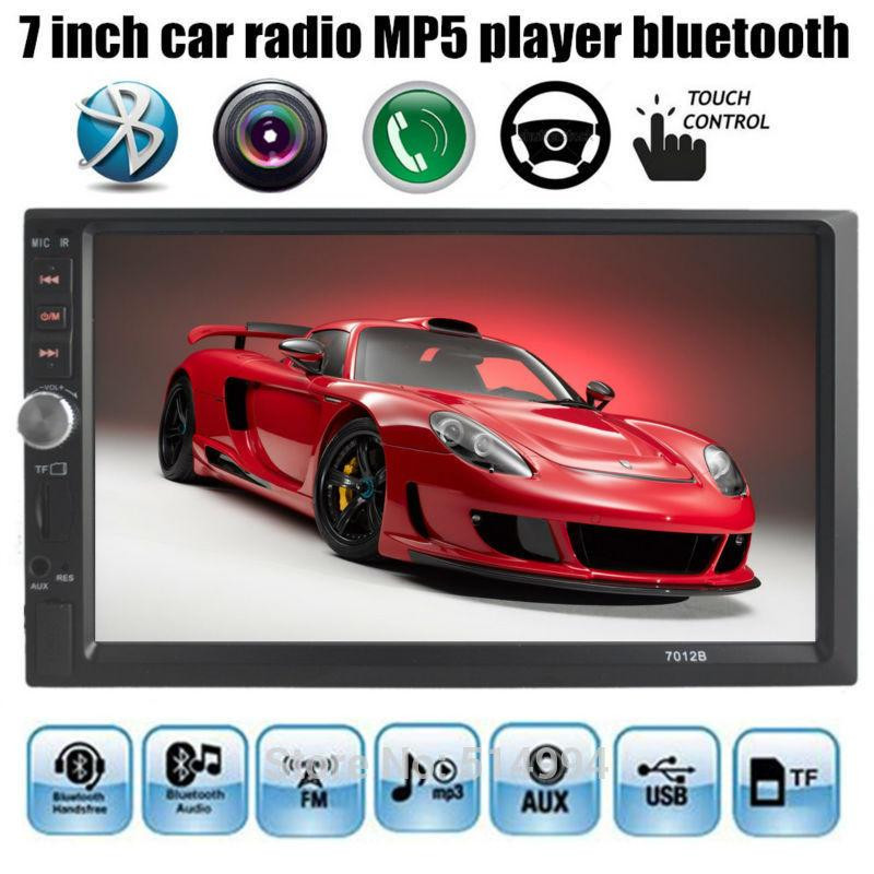 Ssist 7 Tum Lcd Hd Dubbel DÅn Bil Idash Rör Skärm Bil Radio Blåtand Fm Mp4 Mp5 Spelare Stöd Bak