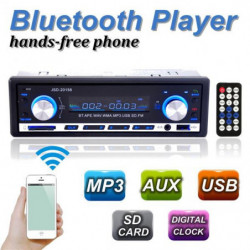 Varumärke 12v BlÅtand 1din Stereo Radio Mp3 Usb Sd Aux Audio Spelare Bil I Rusa 60wx4 Cell Telefon