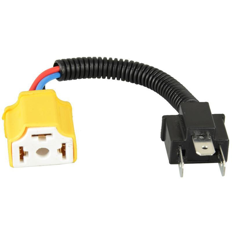 H4 Hög Värme Resistent Tråd Ledningar Sele Sockets Strålkastare Plugg G0527 P63