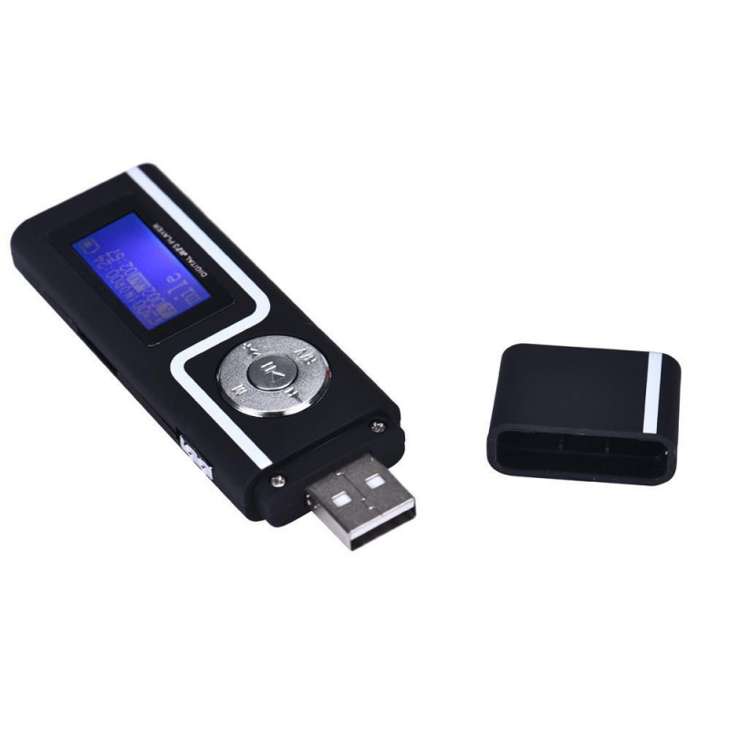Bärbar Usb Mp3 Musik Spelare Digital Lcd Skärm Stöd 16gb Tf Kort