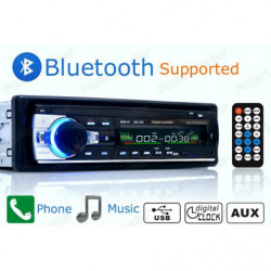 Bil Radio Blåtand Bil Bil Audio Stereo Blåtand Spelare Stöd Telefon Auxin Mp3 Fm Usb 1 Dån Avlägsen