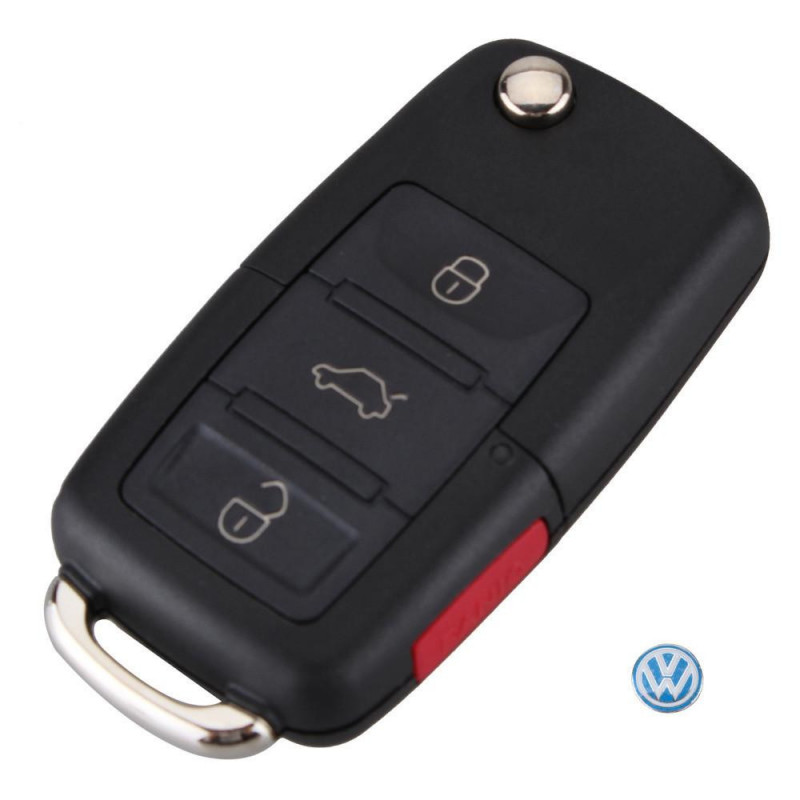 Flip 3 1 Knappar 4 Knappar Avlägsen Bil Ckel Fall Skal För Volkswagen Vw Golf 4 5 6 Passat B5 B6 Polo