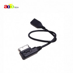 Bil Plus Bil Kabel Musik Gränssnitt Ami Mmi Till Usb Kabel Adapter För Audi A3 A4 A5 A6 A8 Q5 Q7 Q8