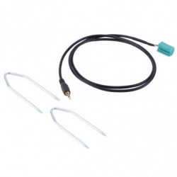 Bil Aux Stereo Audio Linje Inmatning Adapter Kabel 3