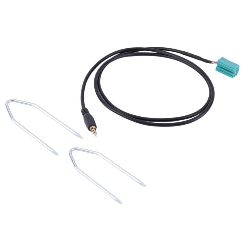 Bil Aux Stereo Audio Linje Inmatning Adapter Kabel 3