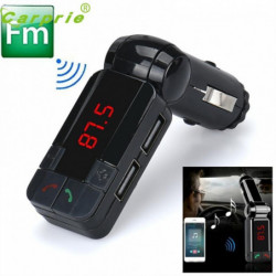 Dubbel Usb Bil Utrustning Laddare Trådlös Blåtand Stereo Mp3 Spelare Fm Sändare St23