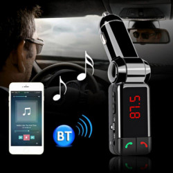 Bil Mp3 Audio Spelare Blåtand Fm Sändare Trådlös Fm Modulator Bil Utrustning Stöd Händer Ring Upp