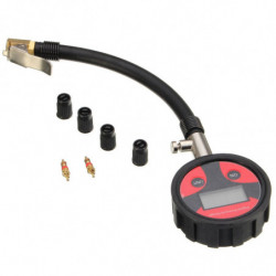 0200psi Metall Digital Däck Lcd Manometer Luft Tryck Mätare Psi Bar Kpa