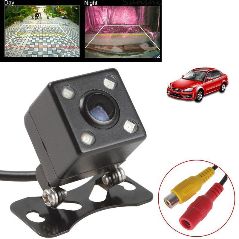 Parktronic Bil Bak Se Kamera Vattentät Hd Ccd 4 Led Natt Syn Bak Se Kamera Universell Parkering Bistånd
