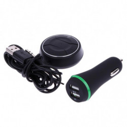 Vodool Bil Blåtand Adapter Aux Blåtand Dubbel Usb Bil Laddare 5v2 1a Handsfree Blåtand Bil Utrustning