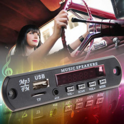 Bil Musik Mp3 Wma Avkodare Styrelse Panel 12v Audio Avkodare Styrelse Modul Usb Tf Fm Med Avlägsen Cotrol