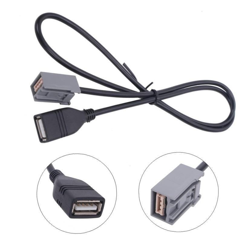 Aux Usb Kabel Adapter Förlängning Tråd För Honda Mitsubishi 2009 Framåt Audio Media Musik Gränssnitt