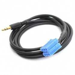 Bil Mini Iso 8 Stift Aux Kabel Adapter För Vw Audi Blaupunkt Radio