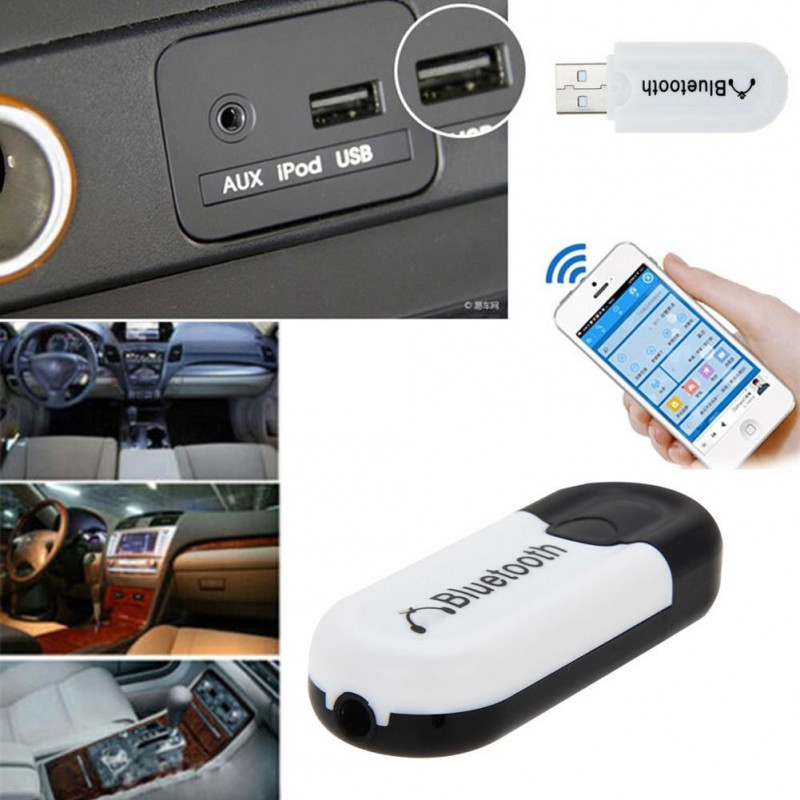 Blåtand Usb A2dp Adapter Dongle Blutooth Musik Audio Mottagare Trådlös Stereo 3