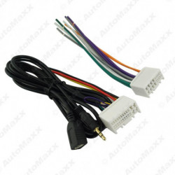 Bil Audio Cd Stereo Ledningar Sele Adapter Med Usb Aux Plugg För Kia K2 K5 Sportage R Oem Radio Cd Dvd