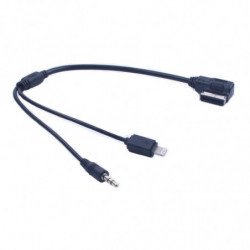 Bil Aux Mini Usb Till Ami Plugg Audio Gränssnitt Kabel Adapter För Mercede Benz Till Iphone 5 6 Plus