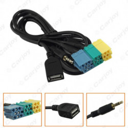 2 I 1 3 5mm Usb Plugg Audio Adapter Kabel Kia Aux Kabel Cd Spelare Till Mp3 För Hyundai Kia Sportage