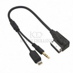 1 St För Audi Mmi Ami Mdi Musik Gränssnitt Connector Laddare Aux Audio Kabel För Vw Telefon 7 6 5