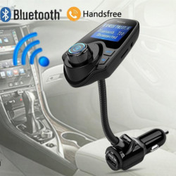 T10 Trådlös Blåtand Bil Utrustning Handsfree Radio Fm Sändare Stöd Tf Kort U Disk Mp3 Spelare Bil