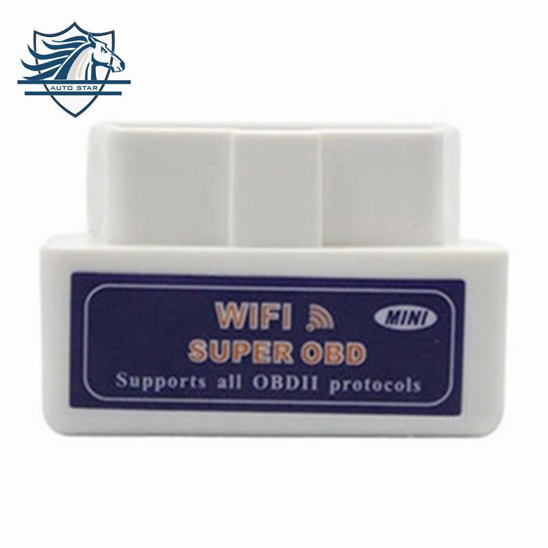 Super Mini Wifi Elm327 Alm 327 Wifi V1 5 Obd 2 Ii Bil Diagnostisk Verktyg Obd2 Scanner Gränssnitt Stöd