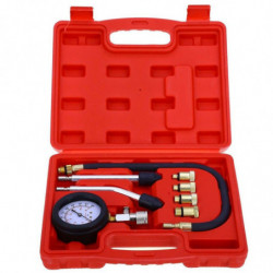 9pcs Bensin Gas Motor Komessor Mätare Meter Testa Tryck Komession Testare Läckage Bil Diagnostisk Verktyg