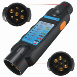 Ofessionell 7 Stift Fordon Bil Bogsering Trailer Ljus Kabel Krets Plugg Uttag Testare
