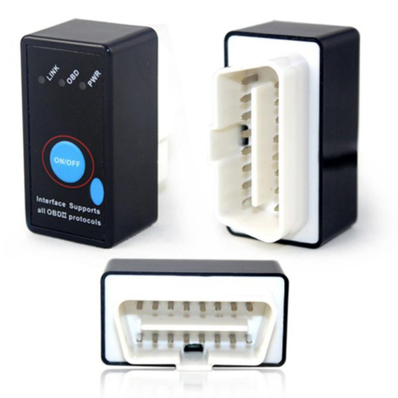 Mini Blåtand Alm 327 Obd2 Obdii Koda Läsare Elm327 Diagnostisk Skanna Verktyg Bil Scanner Testare För