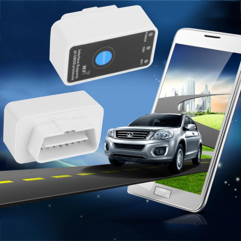 Mini Elm327 Wifi PÅ Av Växla V1 5 Elm327 Wifi Obd2 Obdii Alm 327 Kan Buss Diagnostisk Verktyg För
