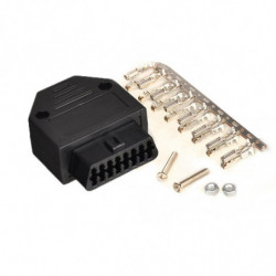 Bil Diagnostisk Verktyg J1962f Obd2 16 Stift Kvinna Connector Obdii 16pin Connector Adapter Med Skruvar