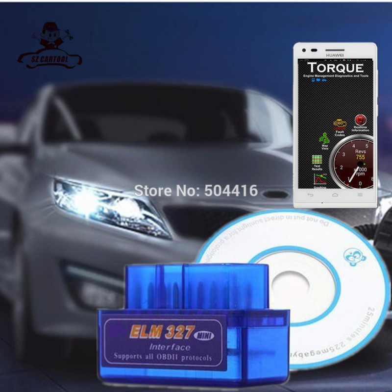 Obd Mini Elm327 Blåtand Obd2 V2 1 Bil Scanner Obdii 2 Bil Alm 327 Testare Diagnostisk Verktyg För Android