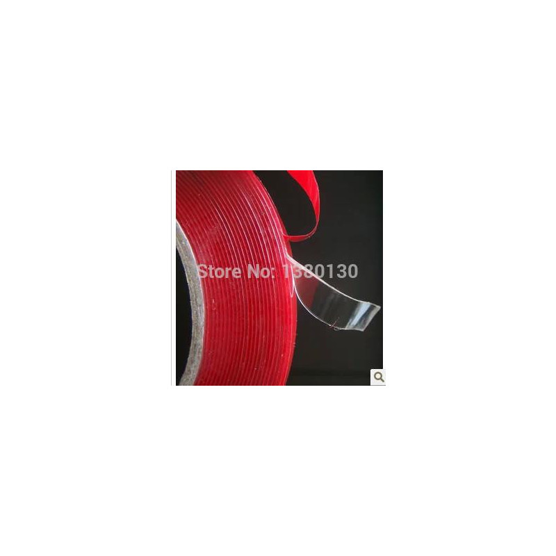3m X 20mm Bredd Transparent Silikon Dubbel Dubbelsidig Tejp Sticker För Bil Tillbehör Hög Styrka Nej