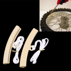 2pcs Plast Hjul Fälg Beskyddare För Passagerare Bil Motorcykel Kant Skydd Däck Däck Reparation Verktyg