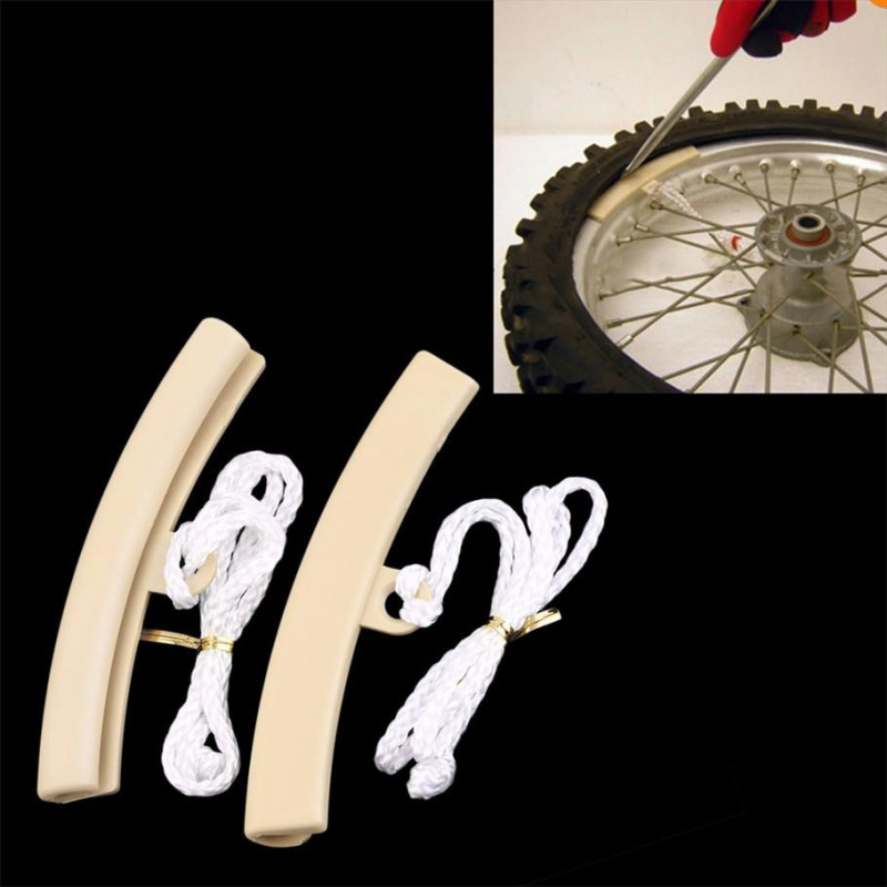 2pcs Plast Hjul Fälg Beskyddare För Passagerare Bil Motorcykel Kant Skydd Däck Däck Reparation Verktyg