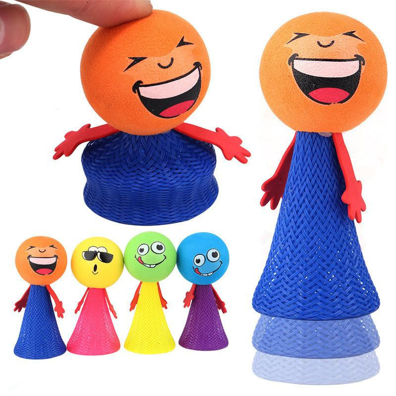 1 Bit Barn Leksak Antistress Roligt Leksaker Hoppa Studsa Älva Färgrik Flyga Man Barn Kreativ Leksak