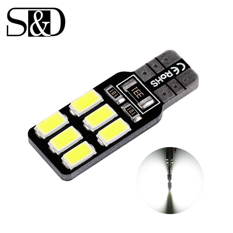 T10 12 Led 5630 Kan Buss Lampor Fel 501 Rusa W5w Bil Led Lökar Interiör Lights Bil Ljus Källa Parkering