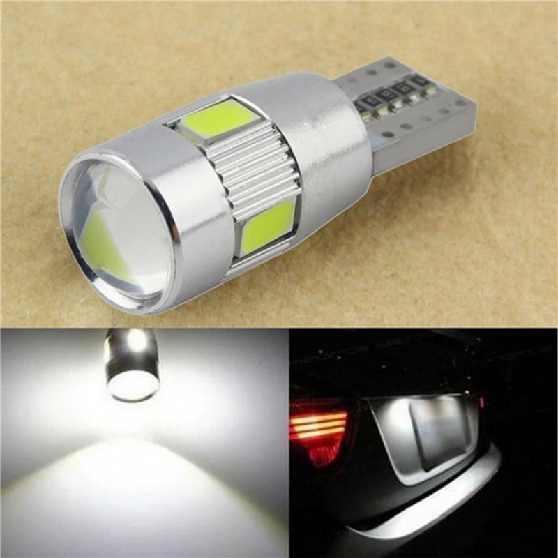 Carstyling 1 St GÖmde Sig Vit T10 W5w 5630 6smd Bil Bil Led Ljus Glödlampa Lampa För Bil Tillbehör