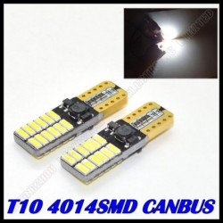 1 St Massa Bil Bil Led T10 Kan Buss Led W5w Kan Buss T10 Led 24smd 4014 Led Interiör Ljus Parkering