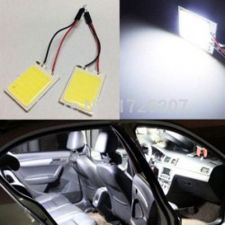 1 St Parkering 10w Majskolv 24chip Led Bil Interiör Ljus T10 Girland Kupol Adapter 12v Panel Ljus Lökar
