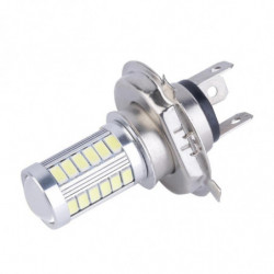 1 St 6000k Vit Bil H4 Led Strålkastare Lampor 5630 Chip 33 Smd Led H4 Dimma Ljus Glödlampa Körning