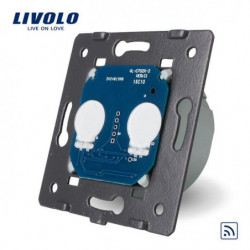 Livolo Eu Standard Avlägsen Växla Utan Kristall Glas Panel Vägg Ljus Avlägsen Rör Växla Led Indikator