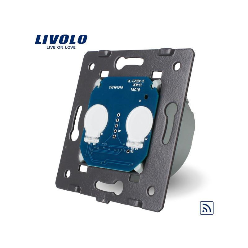 Livolo Eu Standard Avlägsen Växla Utan Kristall Glas Panel Vägg Ljus Avlägsen Rör Växla Led Indikator