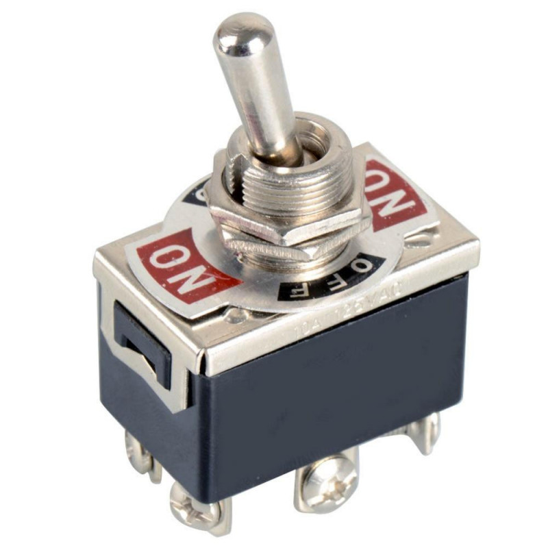1xblack 6pin Växla Dpdt Onoffon Växla 15a 250v Mini Växlar Ve066 P