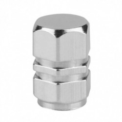 4pack Silver Färg Theftoof Aluminium Bil Hjul Däck Ventiler Däck Stam Luft Caps Lufttät Omslag Silver