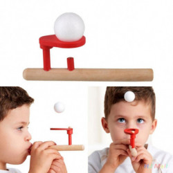 Trä Blåser Balans Folating Boll Spel Flöjt Form Blåsa Pedagogisk Leksak